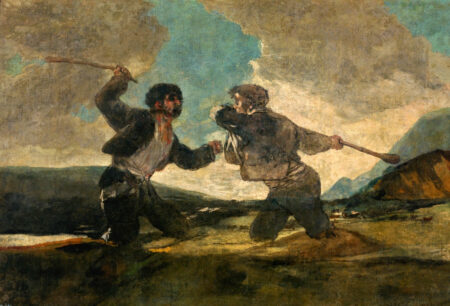 Francisco de Goya's Fight with cudgels (CC-0)